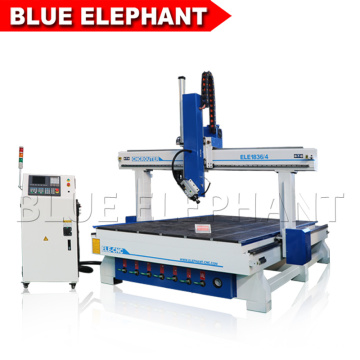 1836 4 Axis Woodworking CNC Router Machine Price Spindle Swing to 180 Degree